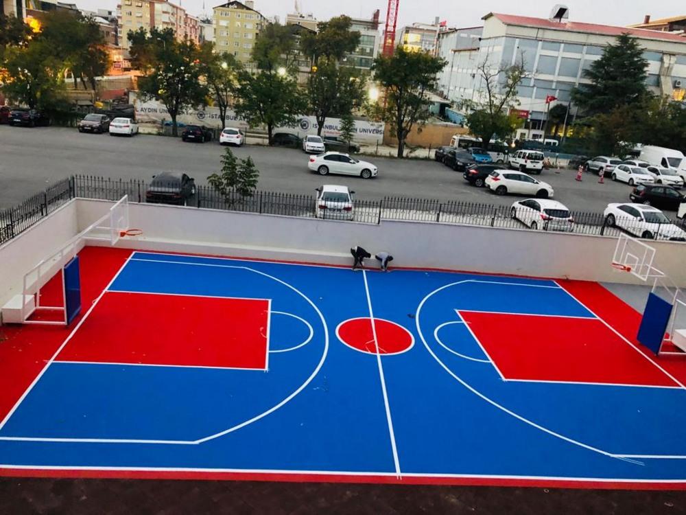 Florya 2 Bahçeşehir Koleji - Tartan zemin kaplama ve Basketbol sahası